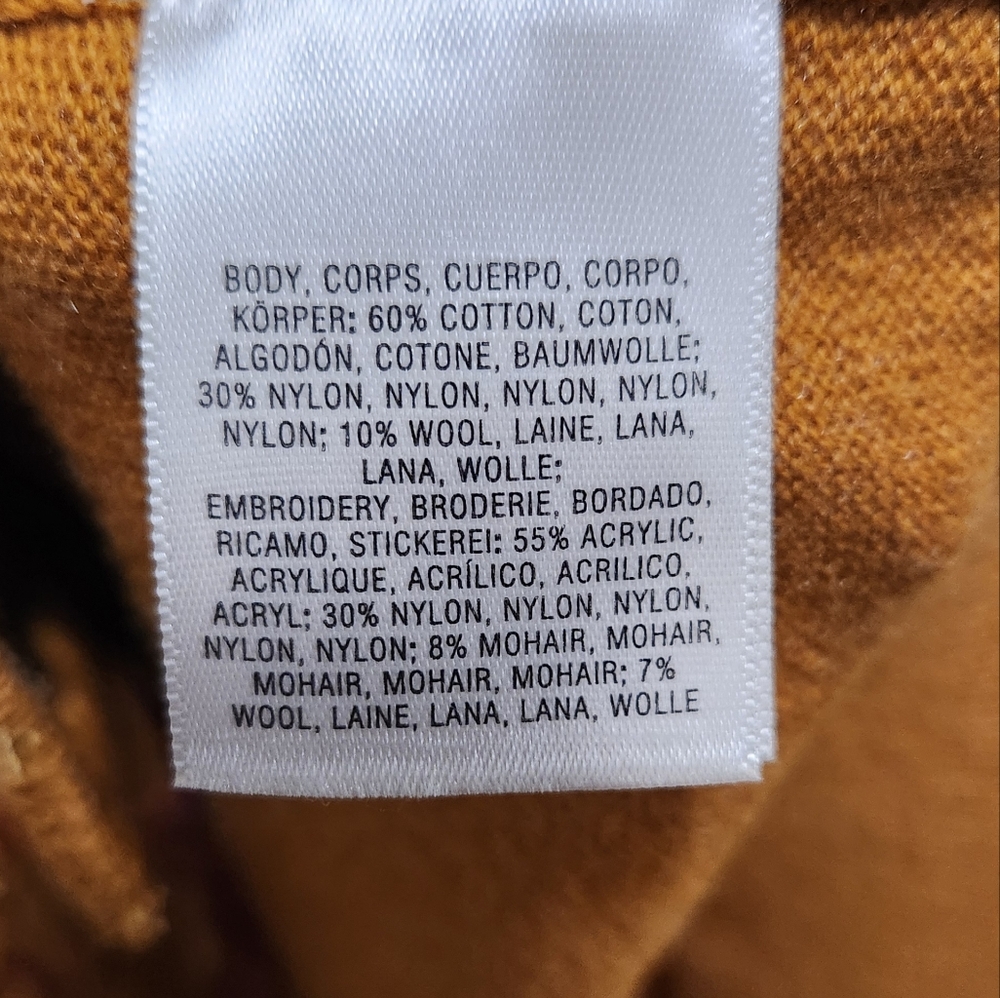 Anthropologie Field flower•Bird knit mustard yellow button-down cardigan.Size XS - Picture 8 of 9